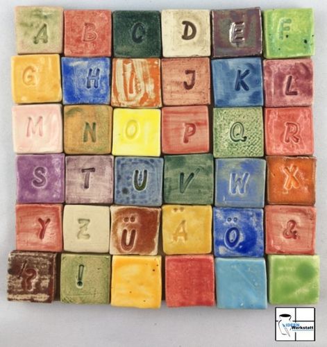 Minimosaikfliesen im Set "Buchstaben-Spiel"